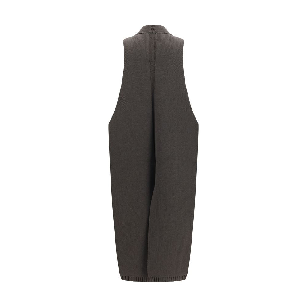 Rick Owens Gray Wool Oves Aries Coat