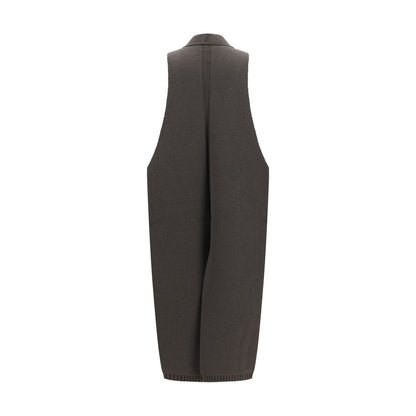 Rick Owens Gray Wool Oves Aries Coat