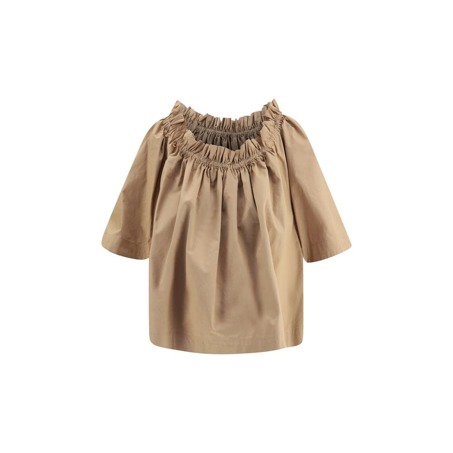 Saint Laurent Beige Cotton Shortsleeve Shirt