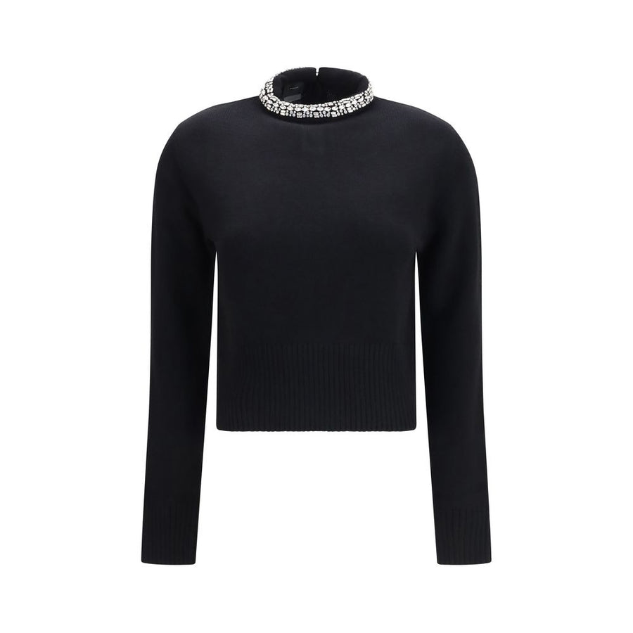 PINKO Black Wool Oves Aries Sweatshirt
