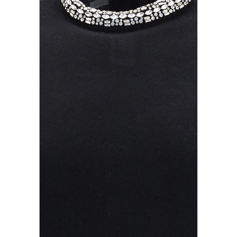 PINKO Black Wool Oves Aries Sweatshirt