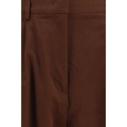 Fabiana Filippi Brown Cotton Casual Pants