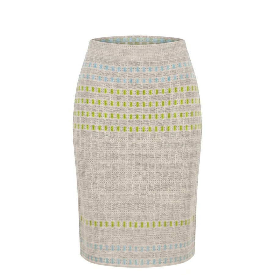 Malo Grey Silk Women Skirt