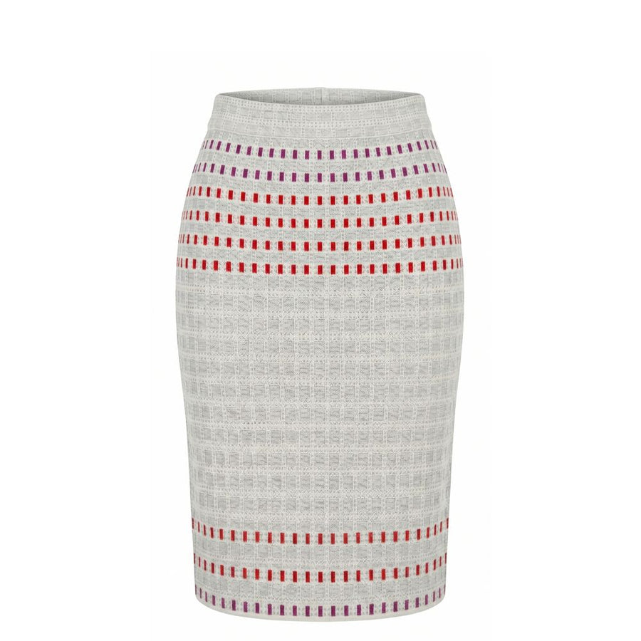 Malo Grey Silk Women Skirt