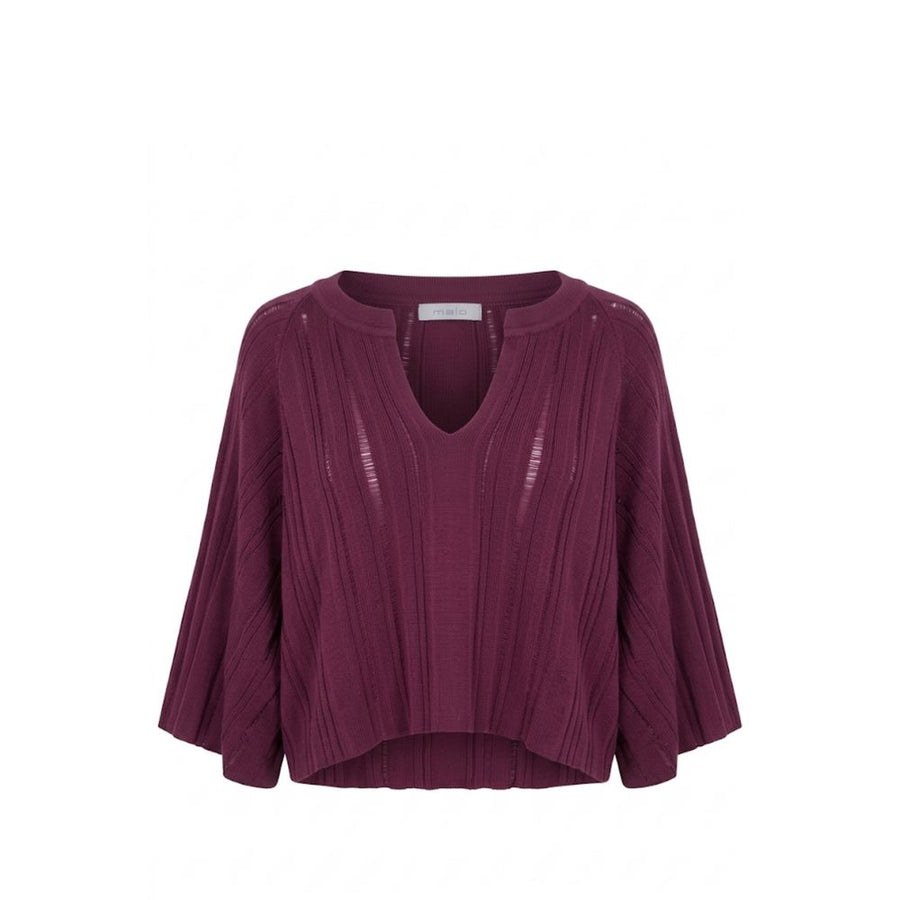 Malo Purple Cotton Women Sweater
