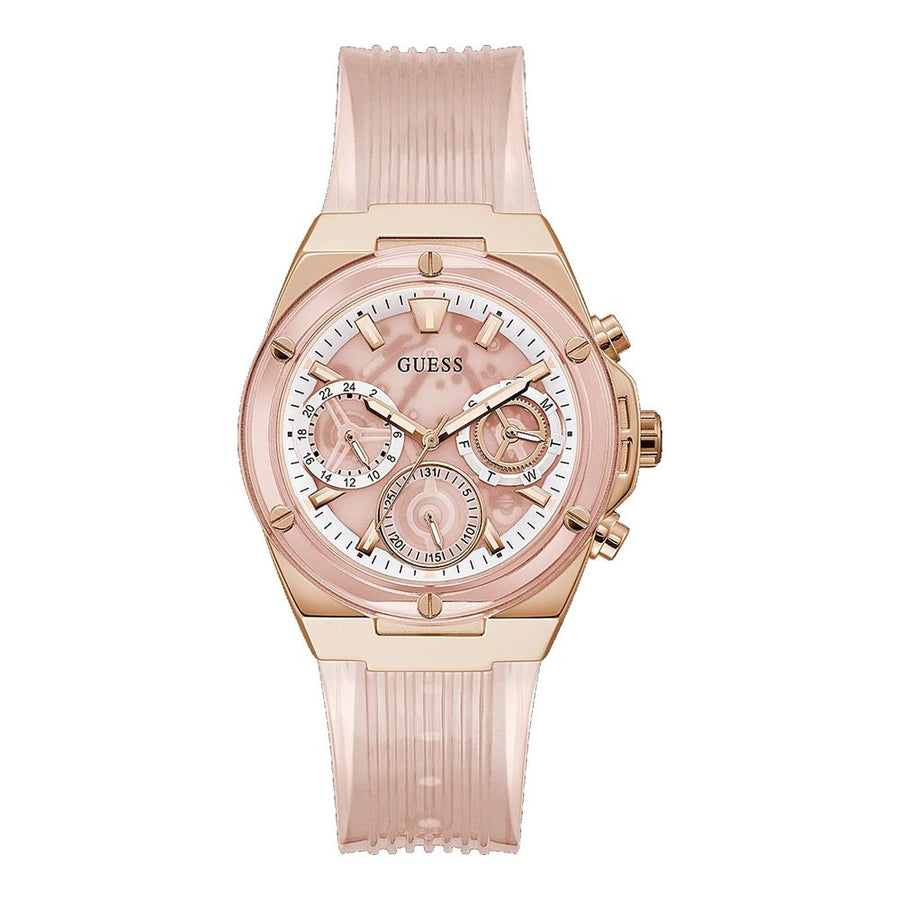 Guess Multicolor Rubber Dress Watch