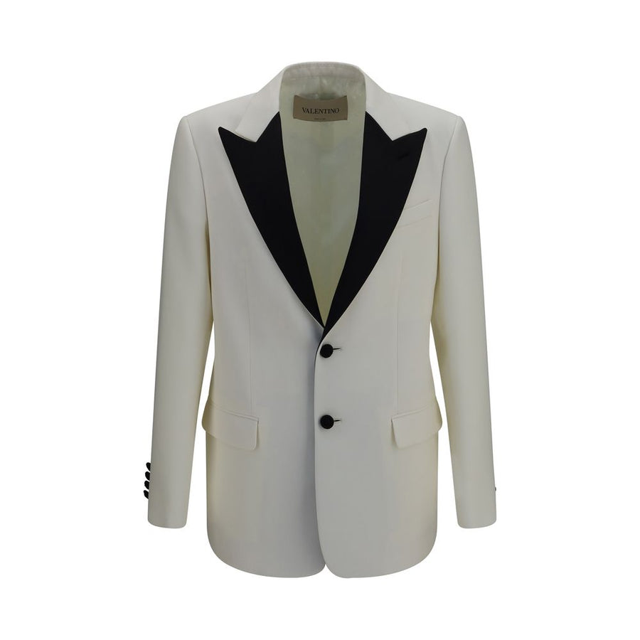 Valentino Garavani White Wool Oves Aries Blazer