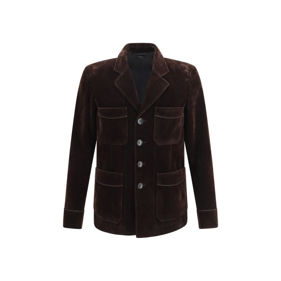 Tom Ford Brown Cotton Blazer