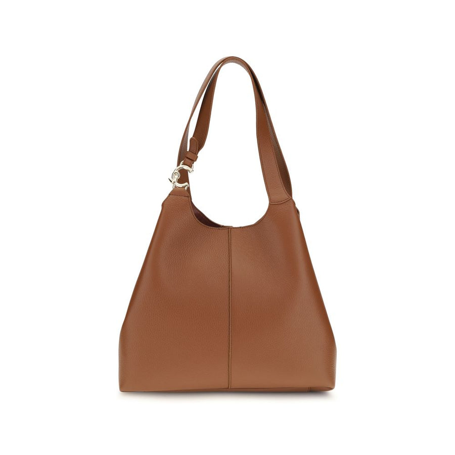 Coccinelle Brown Calf Leather Bos Taurus Shoulder Bag