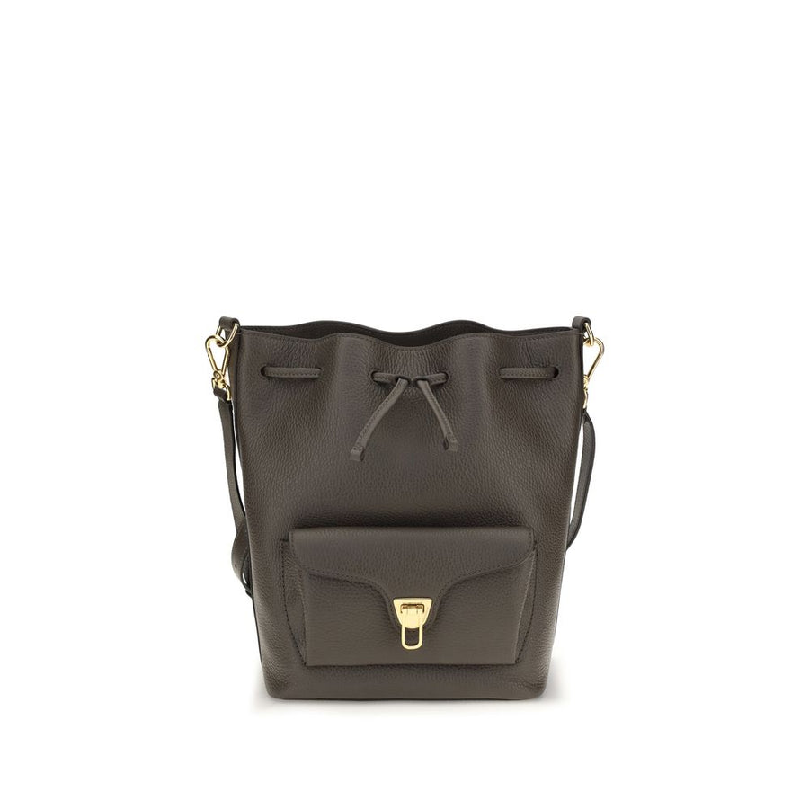 Coccinelle Brown Calf Leather Bos Taurus Shoulder Bag