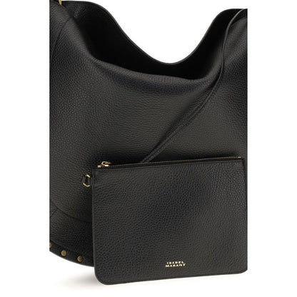 Isabel Marant Black Calf Leather Bos Taurus Shoulder Bag