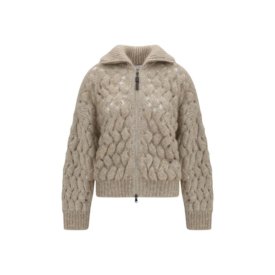 Brunello Cucinelli Beige Wool Oves Aries Cardigan