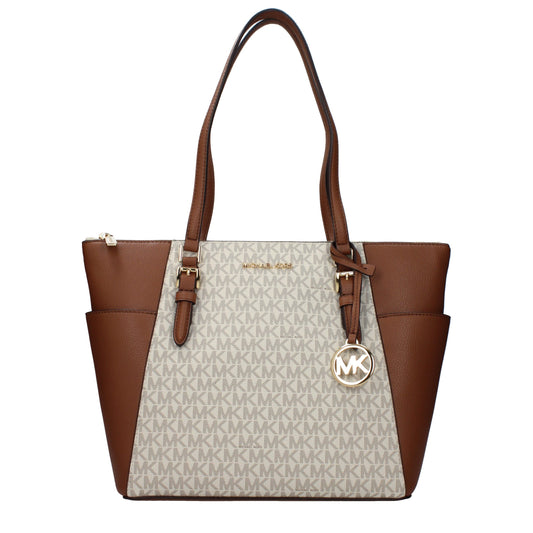 Michael Kors Beige Leather Shoulder Bag