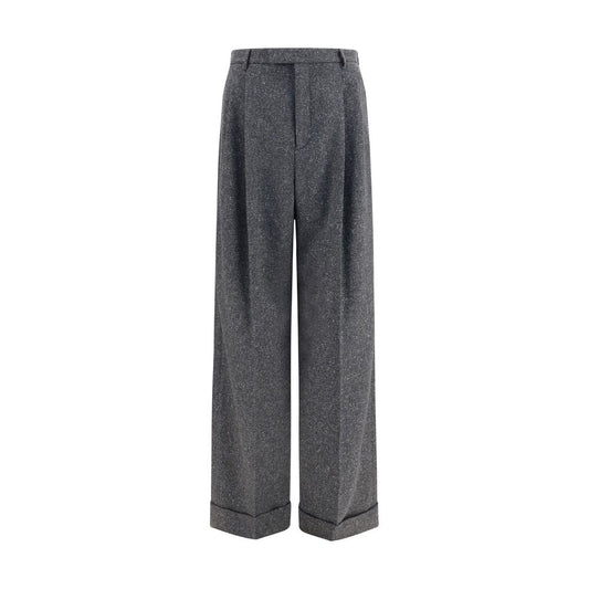 Valentino Garavani Gray Wool Oves Aries Pants