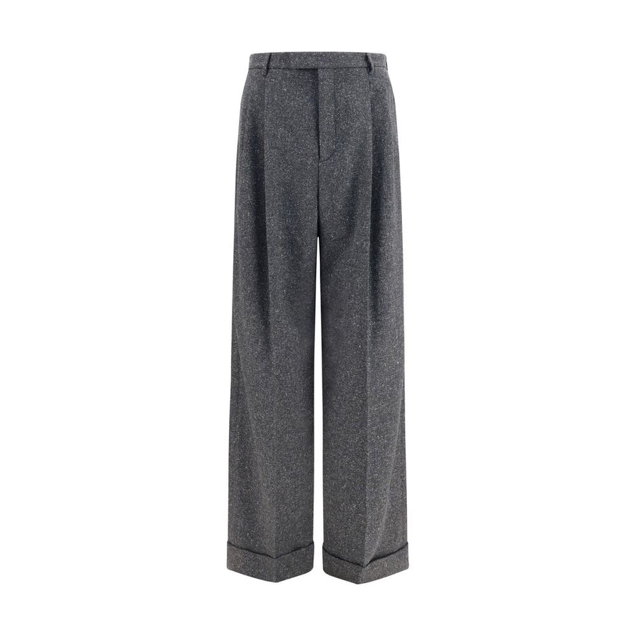 Valentino Garavani Gray Wool Oves Aries Pants