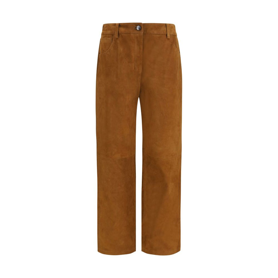 Magda Butrym Brown Lambskin Pants