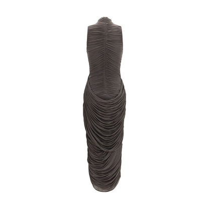 Magda Butrym Gray Copper Cocktail Dress
