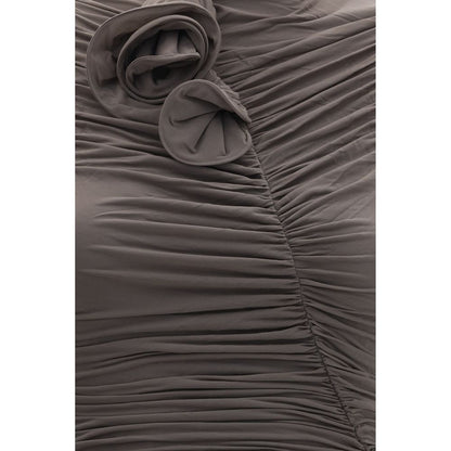 Magda Butrym Gray Copper Cocktail Dress