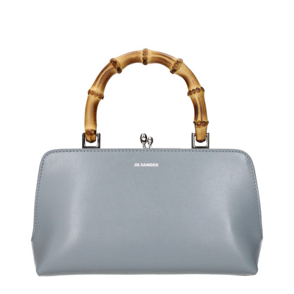 Jil Sander Gray Leather Handbag