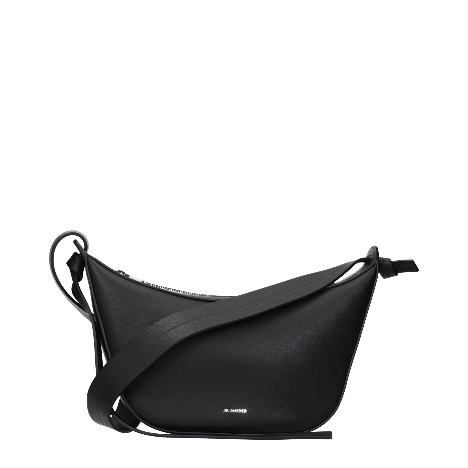Jil Sander Black Leather Shoulder Bag