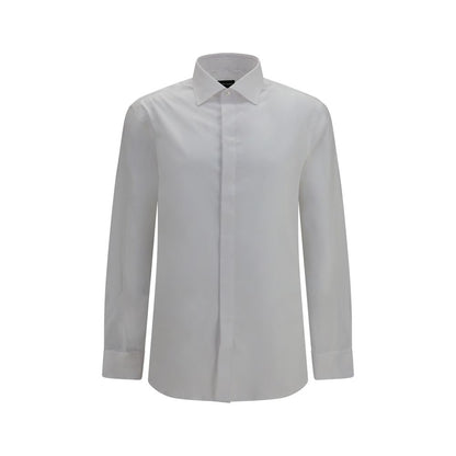 Giorgio Armani White Cotton Dress Shirt