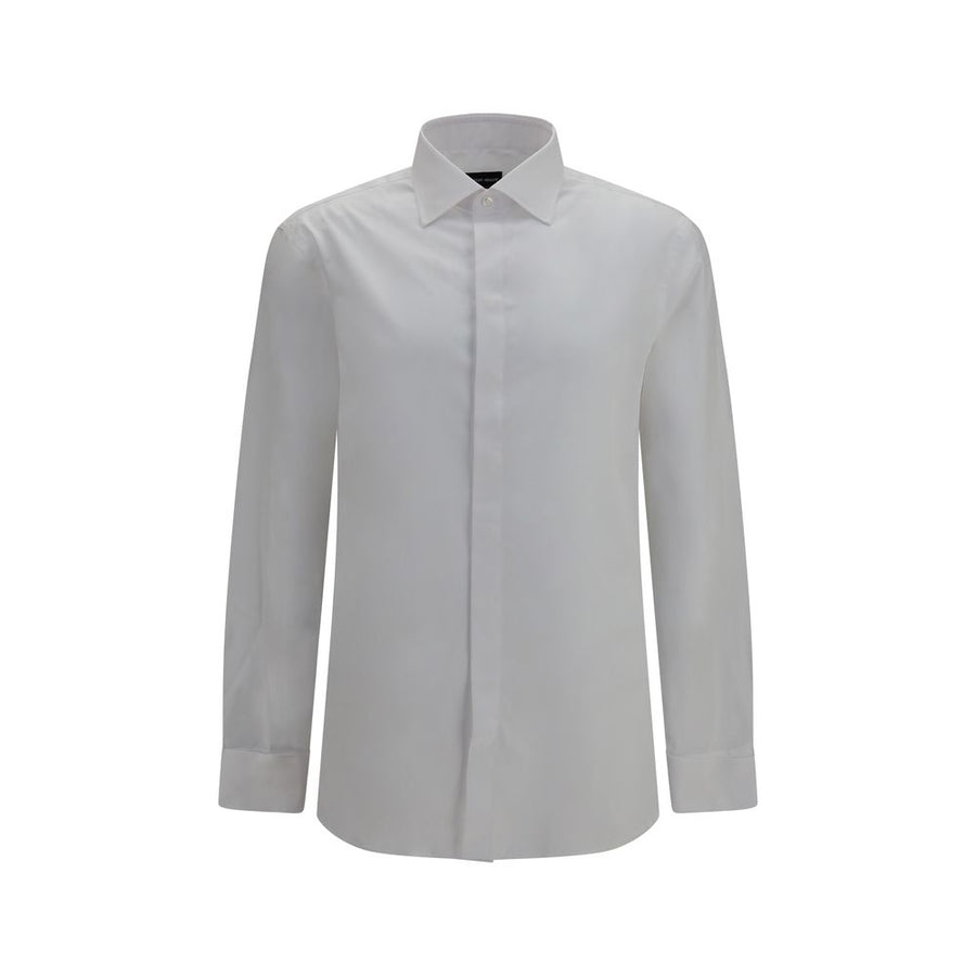 Giorgio Armani White Cotton Dress Shirt