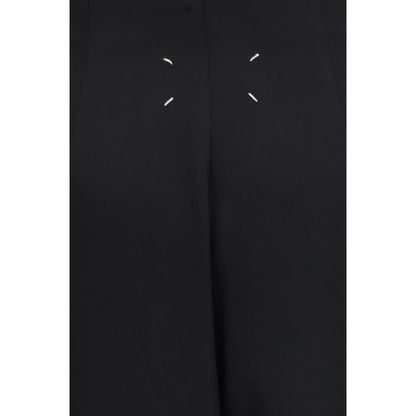 Maison Margiela Black Wool Oves Aries Long Skirt