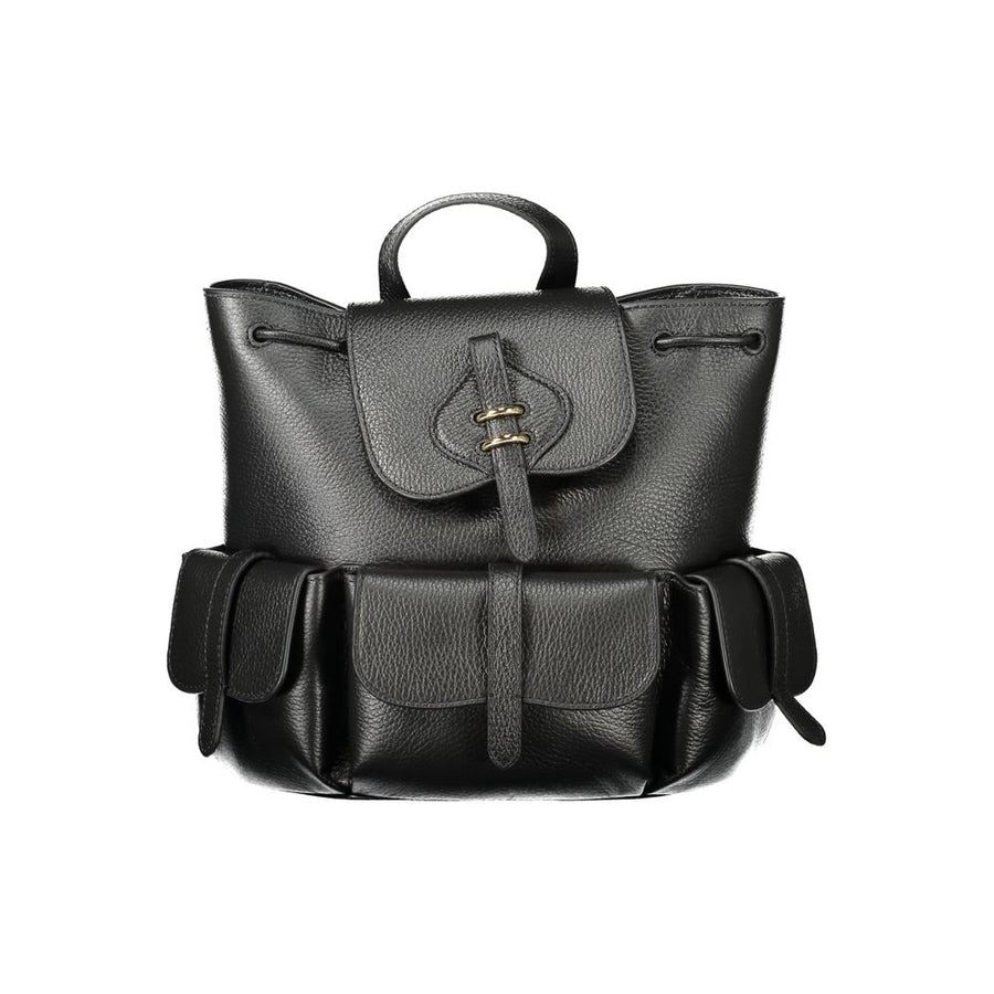 Coccinelle Nero Leather Women's Backpack