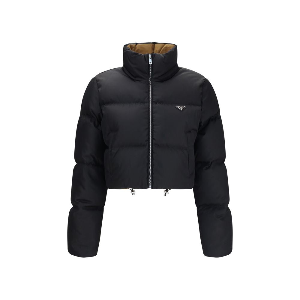 Prada Black Goose Down Full-Length Jacket