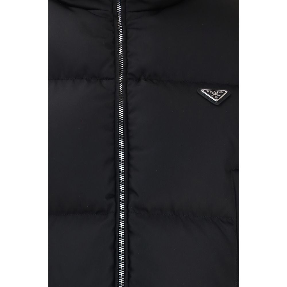 Prada Black Goose Down Full-Length Jacket