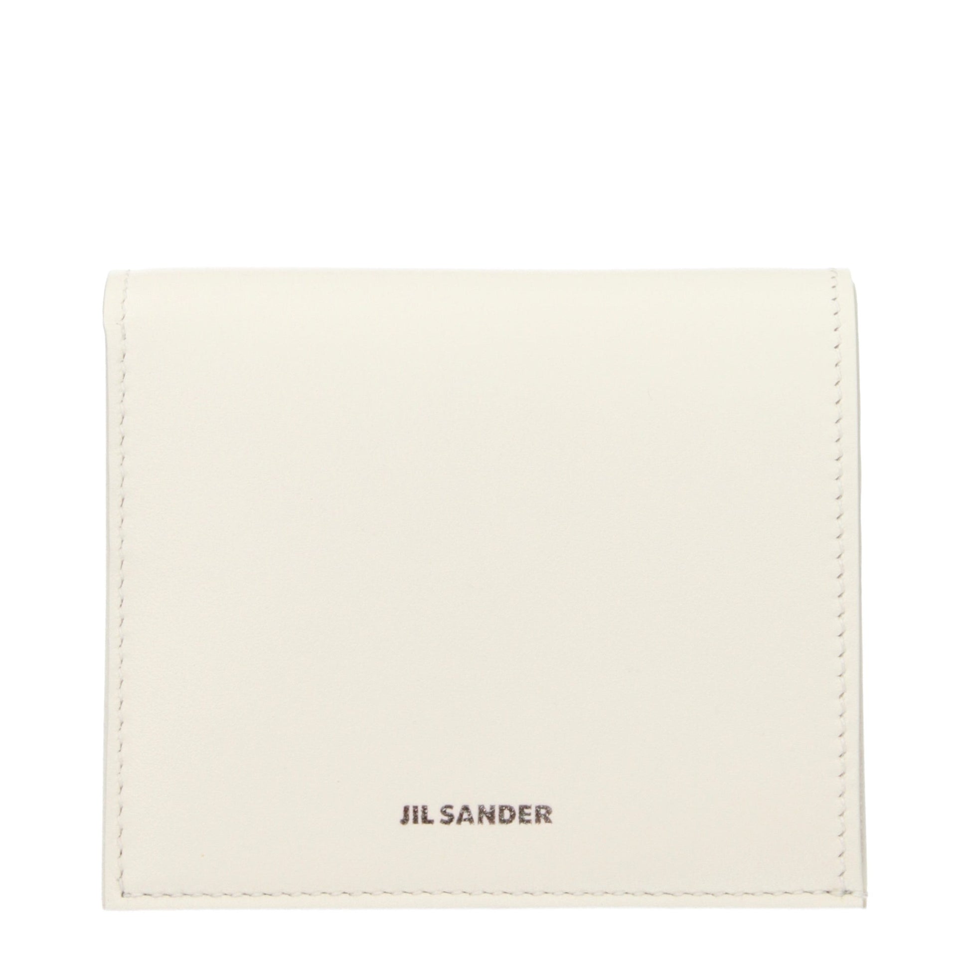 Jil Sander White Leather Wallet