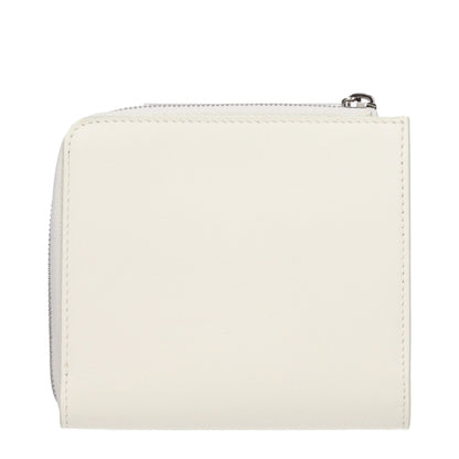 Jil Sander White Leather Wallet