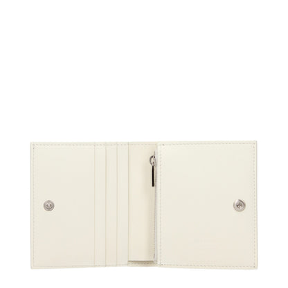 Jil Sander White Leather Wallet