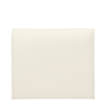 Jil Sander White Leather Wallet