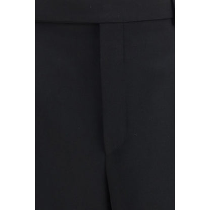 Saint Laurent Black Wool Oves Aries Dress Pants