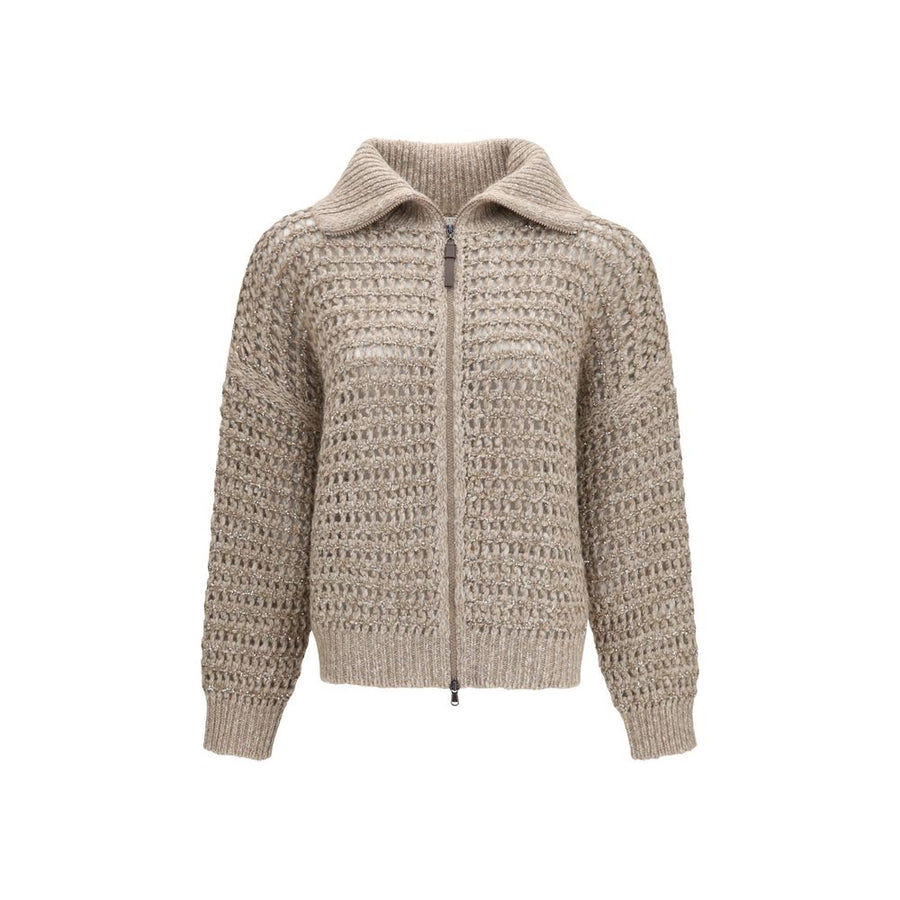 Brunello Cucinelli Gray Wool Oves Aries Cardigan