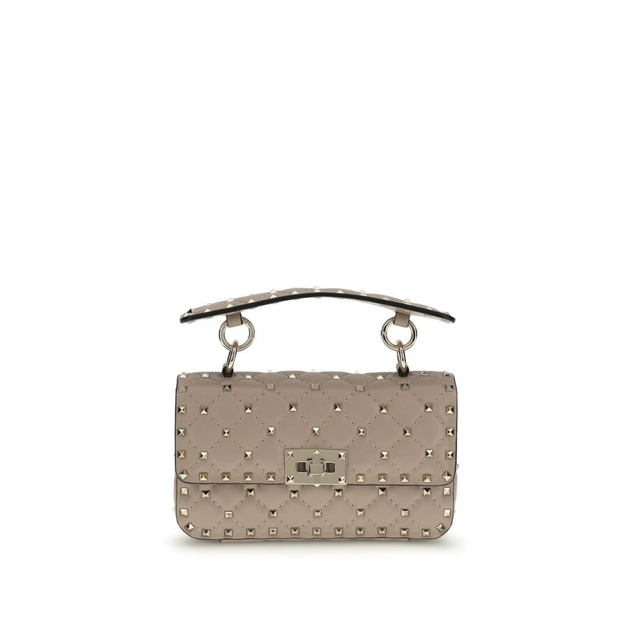Valentino Garavani Beige Calf Leather Bos Taurus Handbag