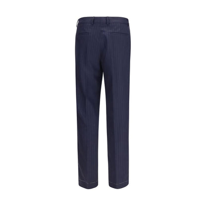 Brunello Cucinelli Blue Wool Oves Aries Dress Pants