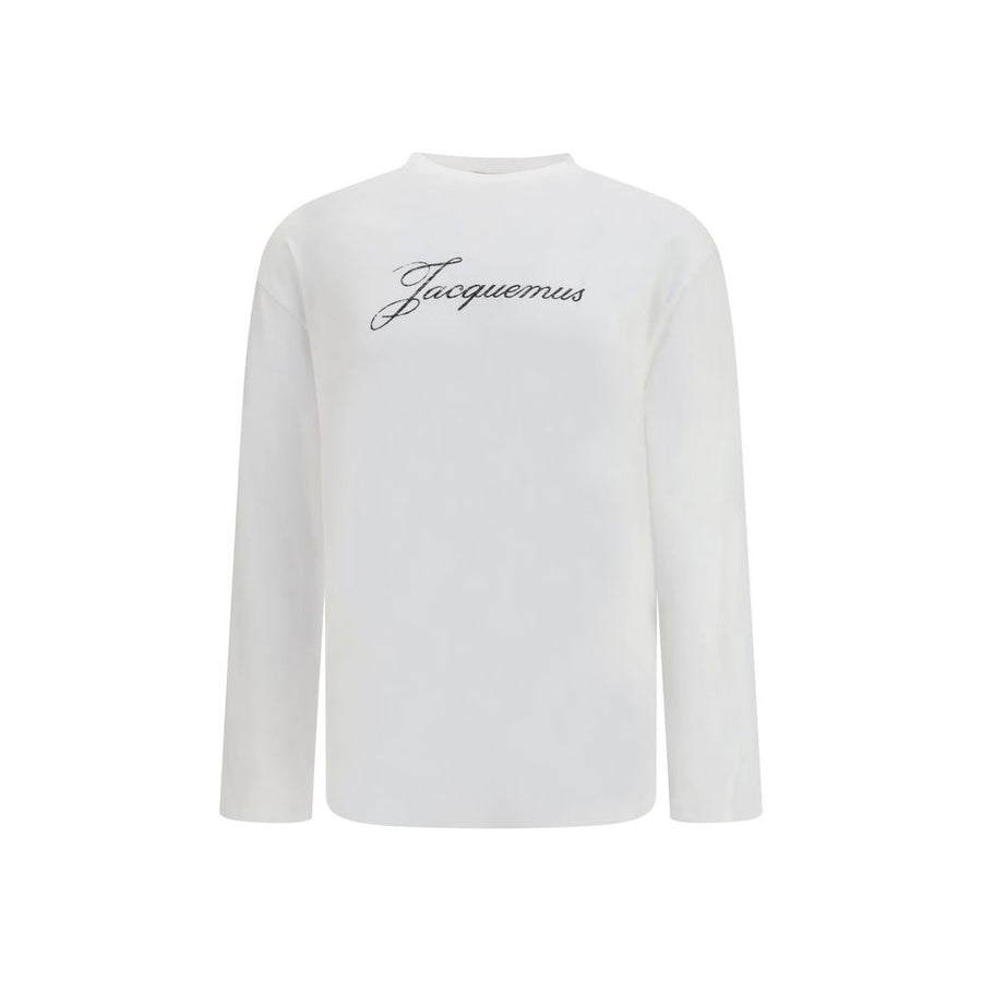 Jacquemus White Cotton Long Sleeve T-Shirt
