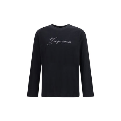 Jacquemus Black Cotton Long Sleeve T-Shirt