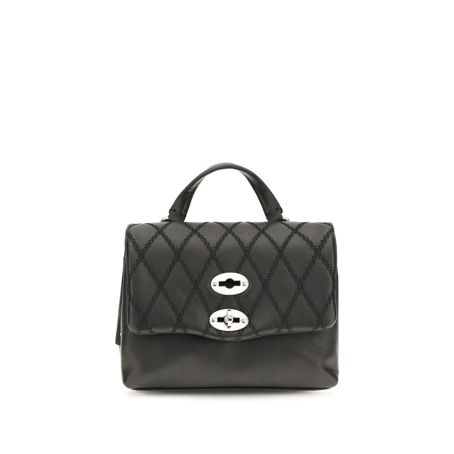 Zanellato Black Calf Leather Bos Taurus Handbag