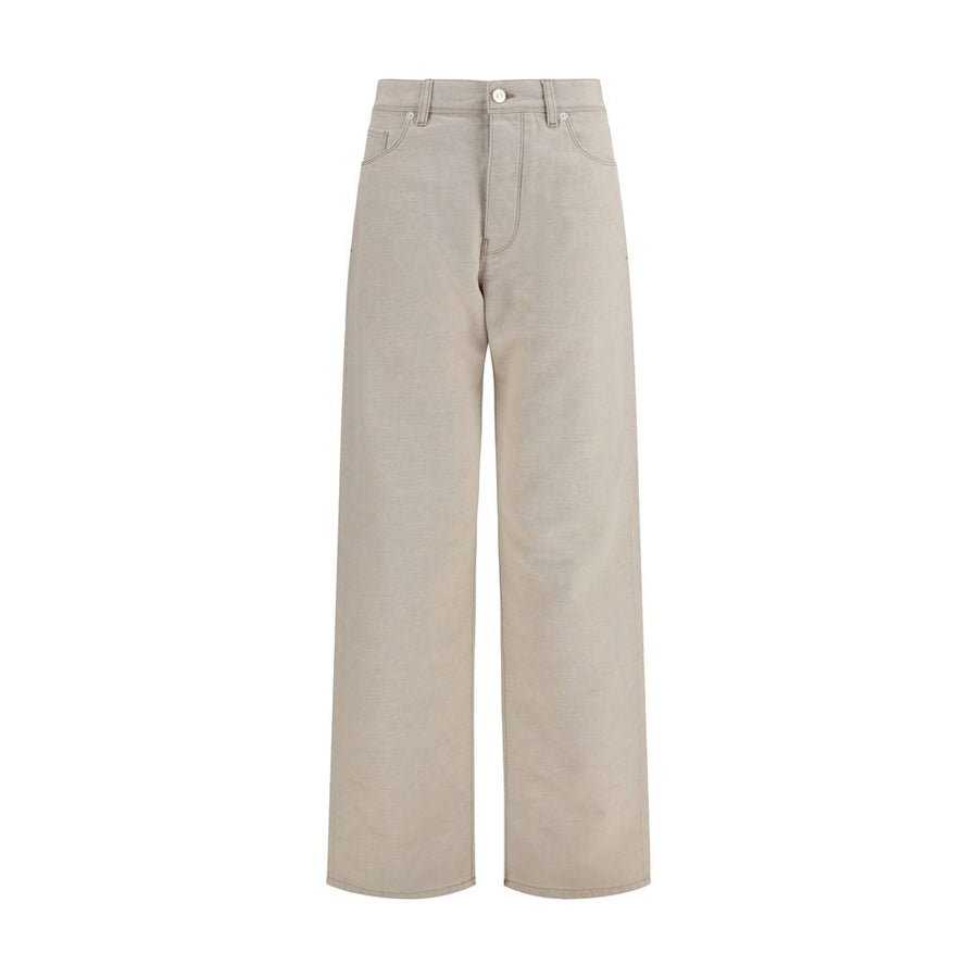 Fendi Beige Cotton Jeans Denim