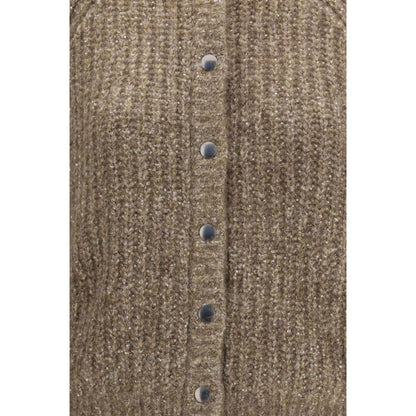 Brunello Cucinelli Brown Cashmere Cardigan