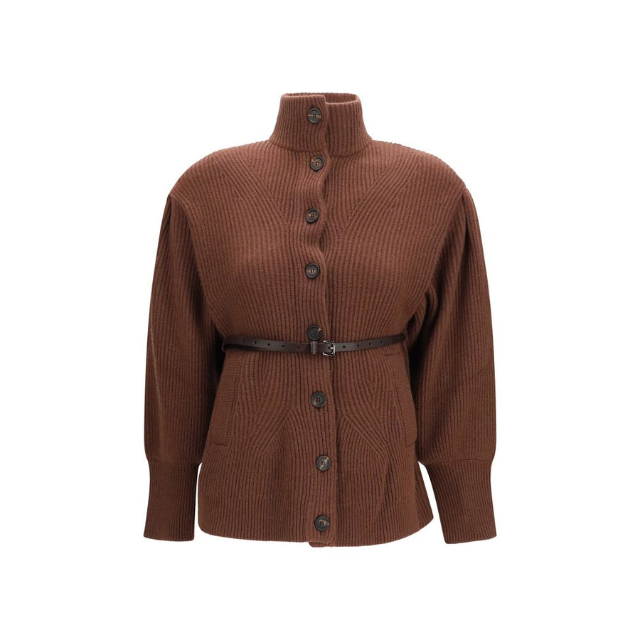 Brunello Cucinelli Brown Wool Oves Aries Cardigan