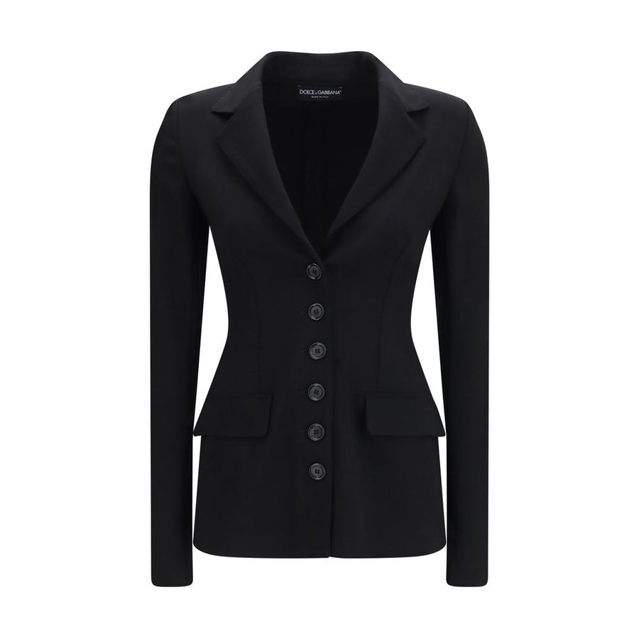 Dolce & Gabbana Black Wool Oves Aries Full-Length Jacket