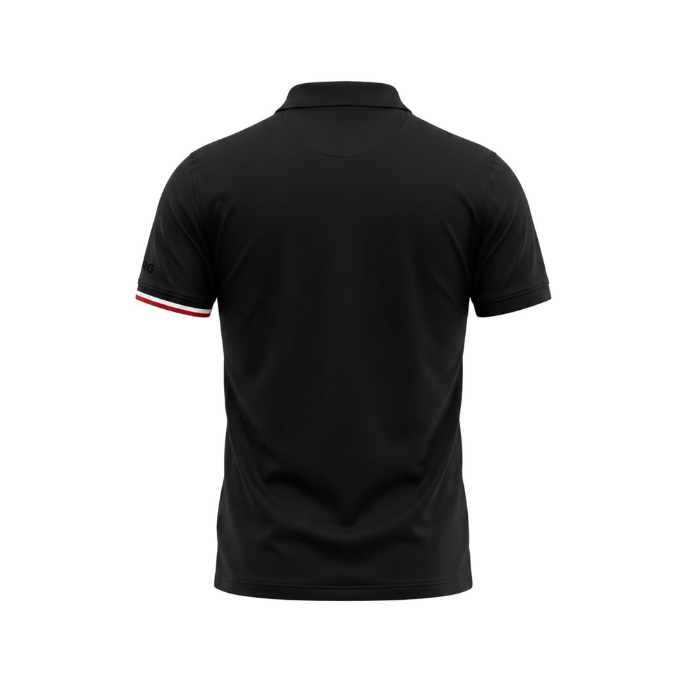 Iceberg Herren Poloshirt aus schwarzer Baumwolle