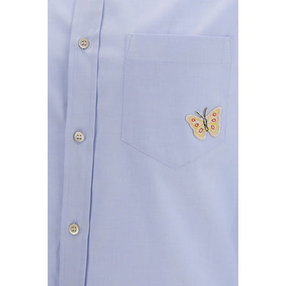 Valentino Garavani Blue Cotton Dress Shirt