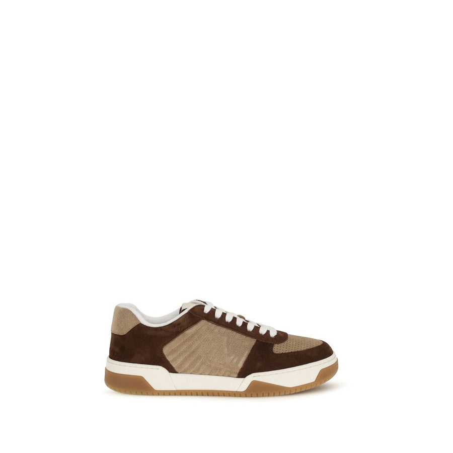 Valentino Garavani Brown Napa Leather / Calf Bos Taurus Low Top Sneakers