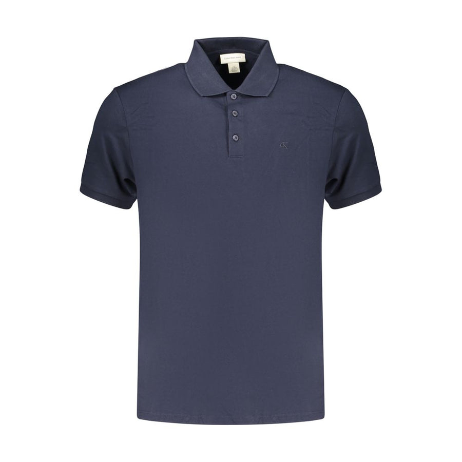 Calvin Klein Blue Cotton Men's Polo Shirt