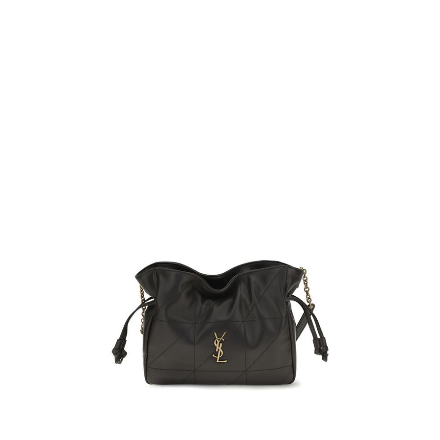 Saint Laurent Black Lamb Ovis Aries Clutch Bag